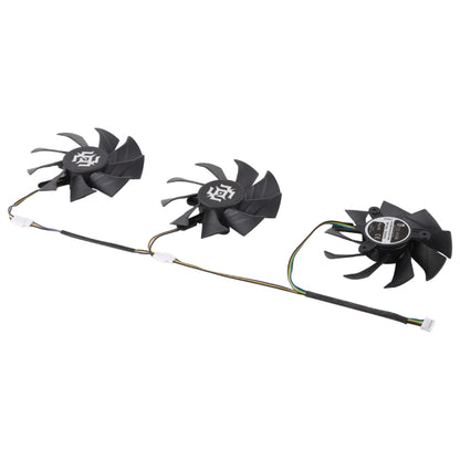 3 PCS Graphics Card Cooling Fan for Zotac GTX 1070-8GD5 X-OC, Diameter: 85mm, 0.5A Diameter: 9.5mm(3 PCS)