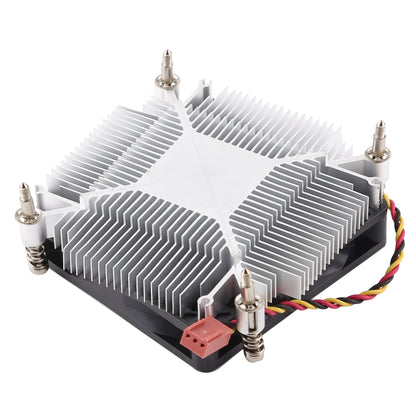 CoolAge 1155-1U DC 12V 2000PRM 30.5cfm Aluminum Heatsink Hydraulic Bearing Cooling Fan CPU Cooling Fan for Intel 1150 1156 1151, 1155-1U Aluminum