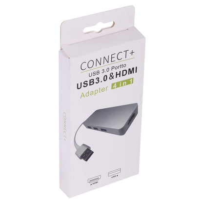 4 in 1 USB 3.0 to 3 x USB 3.0 + HDMI Adapter