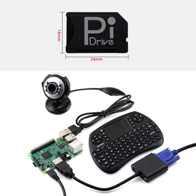 BASEQI Raspberry Pi Development Board Hidden TF to SD Card Case