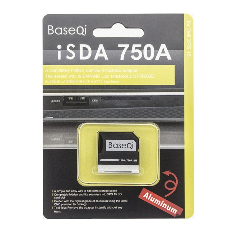 BASEQI Hidden Aluminum Alloy High Speed SD Card Case for Dell Precision M5510 Laptop, For Dell Precision M5510
