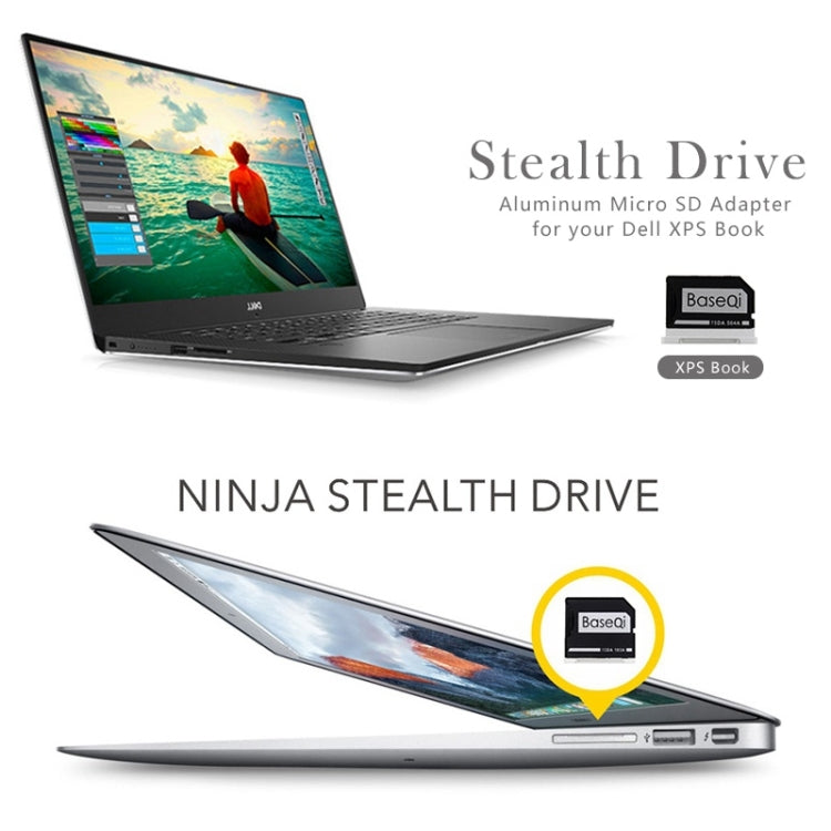 BASEQI Hidden Aluminum Alloy High Speed SD Card Case for Dell Precision M5510 Laptop, For Dell Precision M5510