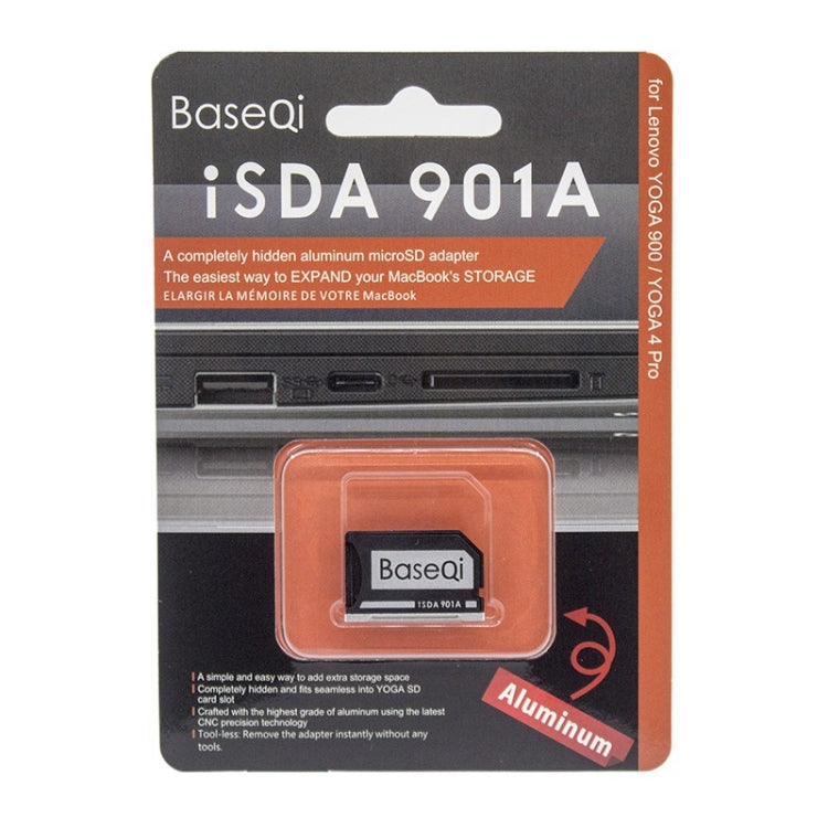 BASEQI Hidden Aluminum Alloy High Speed SD Card Case for Dell Inspiron 7000 14 inch Laptop, For Dell Inspiron 7000 14 inch