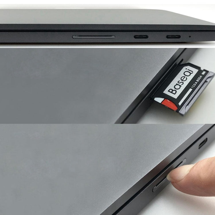 BASEQI Hidden Aluminum Alloy SD Card Case for Xiaomi Pro 15.6 inch MX150 Laptop, For Xiaomi Pro 15.6 inch MX150