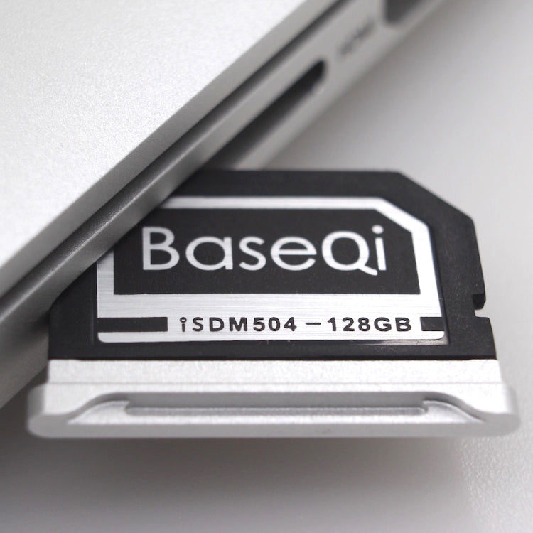 BASEQI 504MSV 128GB Aluminum Alloy Micro SD(TF) Memory Card for Macbook Pro Retina 15 inch (End of 2013 - after) Laptops, For Macbook Pro Retina 15(2013 Early)