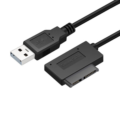 Professional USB 2.0 to 7+6Pin Slimline SATA Cable Adapter Indicator , USB 2.0
