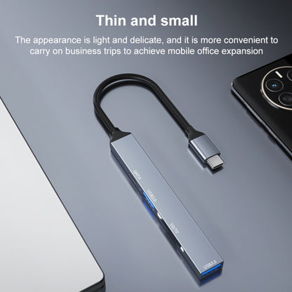 ADS-806C 5 in 1 USB-C / Type-C to USB 3.0 + USB-C / Type-C + SD/TF + USB2.0 HUB Docking Station, 5 in 1