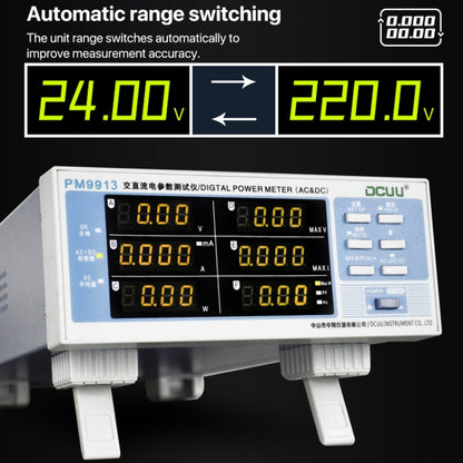 PM9913 Intelligent Electrical Parameters Measuring Instrument, US Plug, PM9913