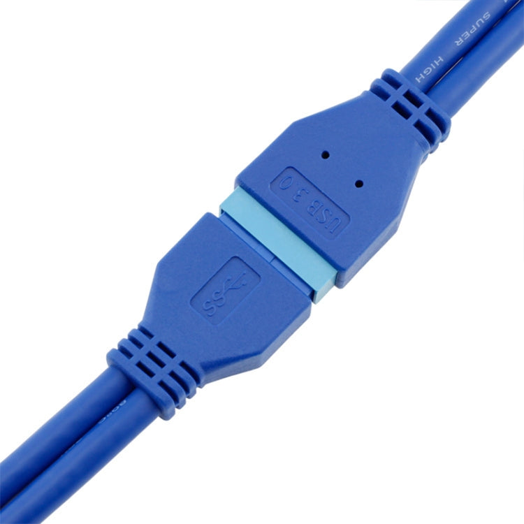 5Gbps USB 3.0 20 Pin Female to Male Extension Cable Mainboard Extender, Cable Length: 50cm, Female to Male