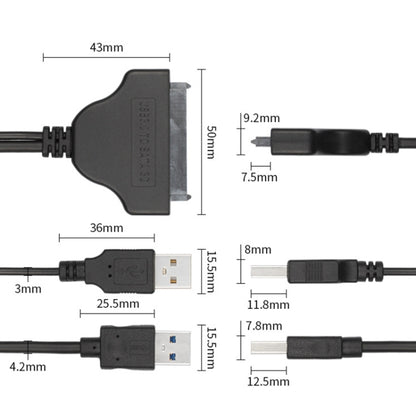 USB 3.0 to SATA 3G USB Easy Drive Cable, Cable Length: 15cm, USB 3.0 to SATA 3G