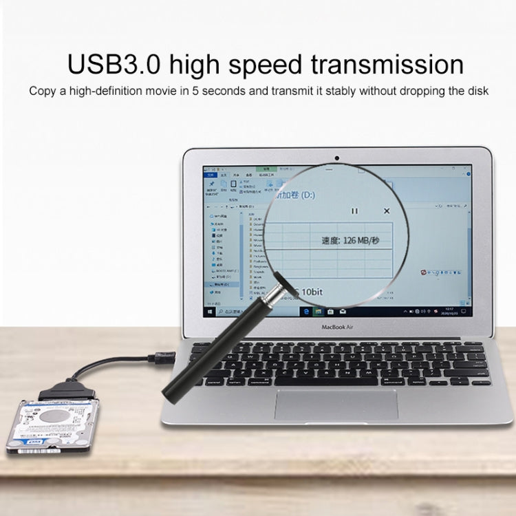 USB 3.0 to SATA 6G USB Easy Drive Cable, Cable Length: 15cm, USB 3.0 to SATA 6G