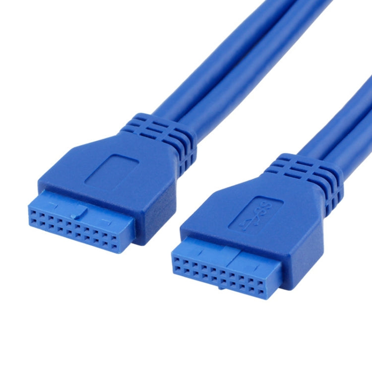 5Gbps USB 3.0 20 Pin Female to Female Extension Cable Mainboard Extender, Cable Length: 50cm, Female to Female