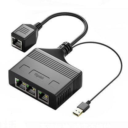 Female RJ45 3 in 1 Gigabit Network Splitter Cable Ethernet Network Coupler, Female 3 in 1 Gigabit