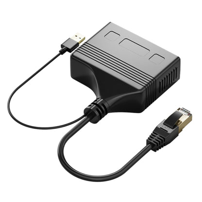 Male RJ45 4 in 1 Gigabit Network Splitter Cable Ethernet Network Coupler, Male 4 in 1 Gigabit