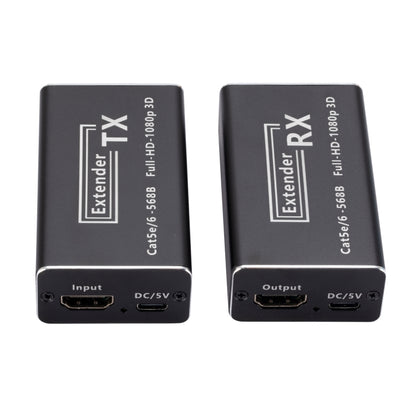 RJ45 to HDMI HD Transmitter 60m Single Network Extender HDMI Signal Amplifier Extender, US Plug, RJ45 to HDMI 60m