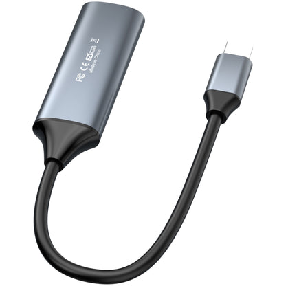 4K 30Hz HDMI to USB-C / Type-C HD Video Capture Card with Cable, HDMI to Type-C