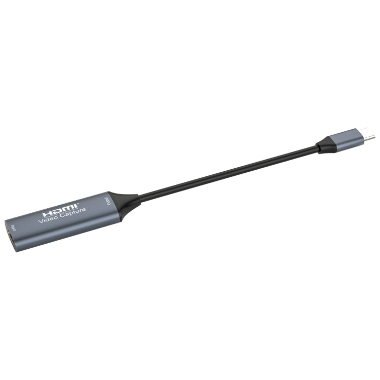 4K 30Hz HDMI to USB-C / Type-C HD Video Capture Card with Cable, HDMI to Type-C