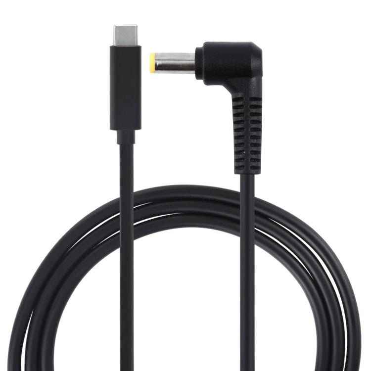 PD65W USB-C / Type-C Elbow to 5.5 x 2.5mm Laptop Power Charging Cable 1.5m, Type-C to 5.5 x 2.5mm(Elbow)