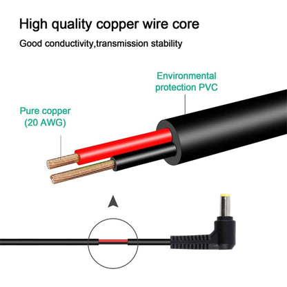 PD65W USB-C / Type-C Elbow to 5.5 x 2.5mm Laptop Power Charging Cable 1.5m, Type-C to 5.5 x 2.5mm(Elbow)