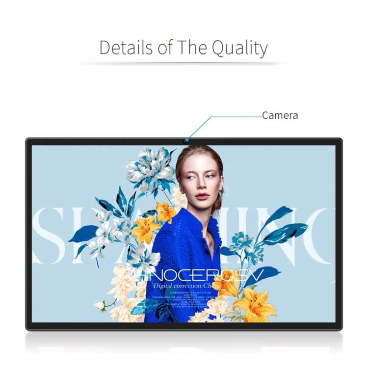 32 inch LCD Display Digital Photo Frame, RK3399 Dual-core A72 + Quad-core A53 up to 2.0GHz, Android 7.1, 2GB+16GB, Support WiFi & Ethernet & Bluetooth & SD Card & 3.5mm Jack