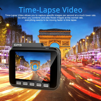 GS63H Car DVR Camera 2.4 inch LCD Screen HD 2880 x 2160P 150 Degree Wide Angle Viewing, Support Motion Detection / TF Card / G-Sensor / GPS / WiFi / HDMI, GS63H