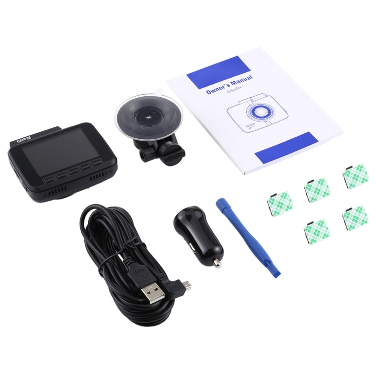 GS63H Car DVR Camera 2.4 inch LCD Screen HD 2880 x 2160P 150 Degree Wide Angle Viewing, Support Motion Detection / TF Card / G-Sensor / GPS / WiFi / HDMI, GS63H
