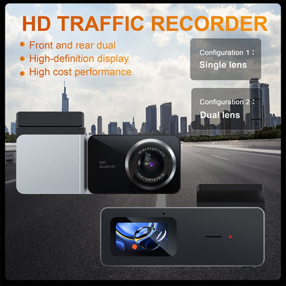 U06 2K Ultra HD Night Vision WiFi Car Driving Recorder Support Mobile APP, U06