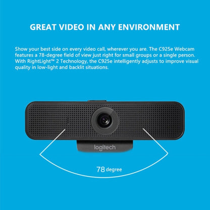 Logitech C925E 1080p HD Webcam with Integrated Security Cover