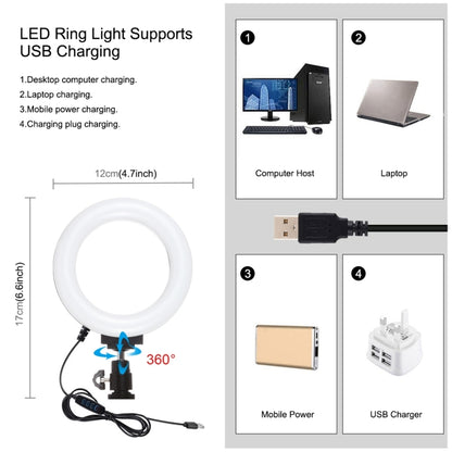 PULUZ 2 in 1 Vlogging Live Broadcast Smartphone Video Rig + 4.7 inch 12cm Ring LED Selfie Light Kits with Cold Shoe Tripod Head for iPhone, Galaxy, Huawei, Xiaomi, HTC, LG, Google, and Other Smartphones, 2 in 1 Ring LED
