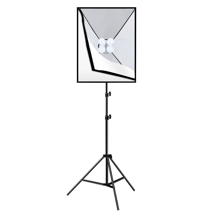 PULUZ Softbox Lighting Kit 2 PCS 50x70cm Professional Photo Studio Photography Light Equipment with 8 x E27 20W E27 Socket Bulb Photography Lighting Kit for Filming Portrait Shooting / Fashion Advertising Photography, 2 PCS 4 x Bulb Kit EU Plug...