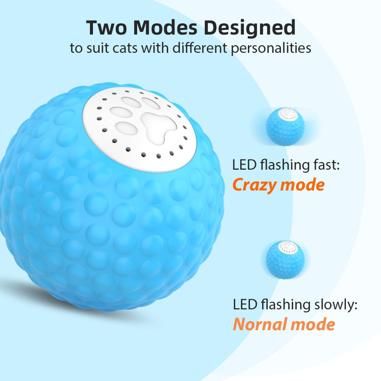 C1 Intelligent Auto Pet Toy Cat Training Luminous Ball, No Remote Control, 5cm Auto