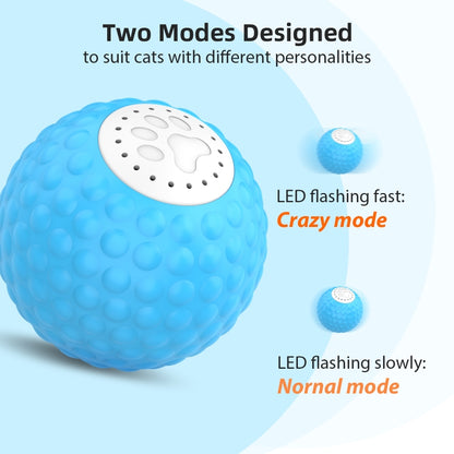 C1 Intelligent Auto Pet Toy Cat Training Luminous Ball, No Remote Control, 5cm Auto