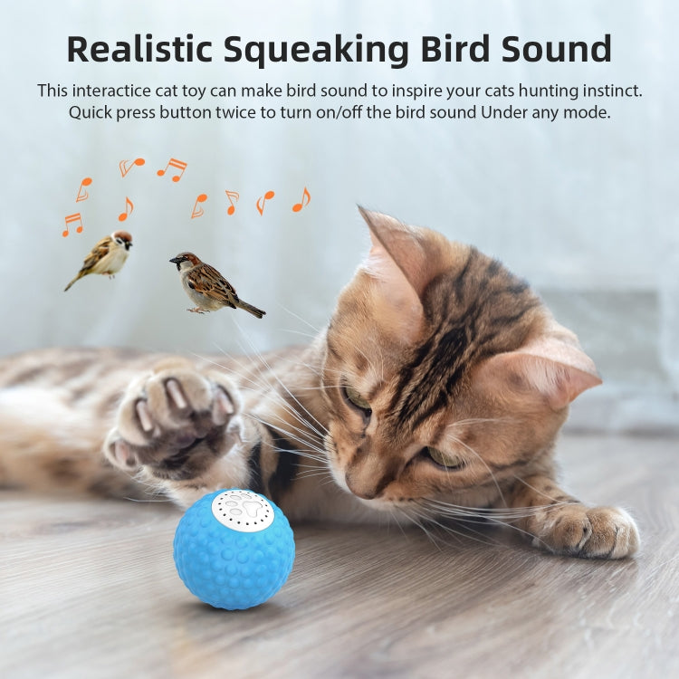 C1 Intelligent Auto Pet Toy Cat Training Luminous Ball, No Remote Control, 5cm Auto
