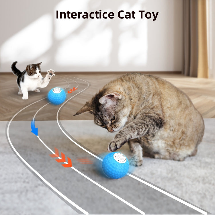 C1 Intelligent Auto Pet Toy Cat Training Luminous Ball, No Remote Control, 5cm Auto