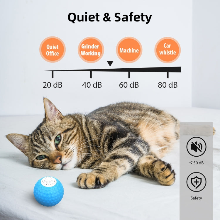 C1 Intelligent Auto Pet Toy Cat Training Luminous Ball, No Remote Control, 5cm Auto