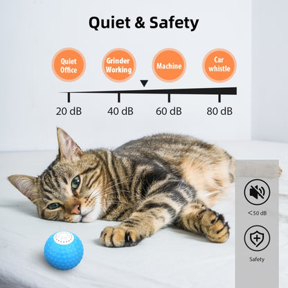 C1 Intelligent Auto Pet Toy Cat Training Luminous Ball, No Remote Control, 5cm Auto