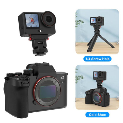 For DJI Osmo Action 6 / Nano PULUZ Plastic Gimbal Quick-Release Base Mount, Gimbal Quick-Release Base
