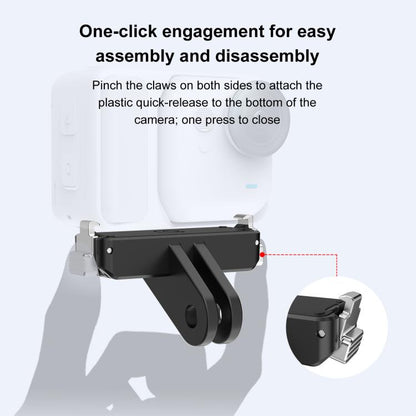 For Insta360 GO  UItra PULUZ Plastic Magnetic Quick Release Base Mount, Quick Release Base