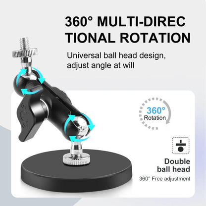 PULUZ Magnetic Pea-Style Clip Mount Holder with Mount Adapter & Long Screw, Magnetic Pea-Style Clip