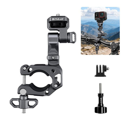 PULUZ Panoramic & Action Cameras Professional 3-Way Gimbal Motorcycles Bicycles Handlebar Aluminium Alloy Mount, Handlebar Aluminium Alloy Mount