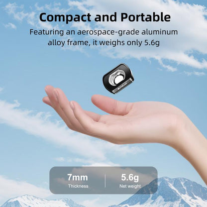 For DJI Osmo Pocket 4 / 3 Magnetic Wide-Angle Lens 112 Degree FOV Filter, PULUZ For DJI Osmo Pocket 4 / 3