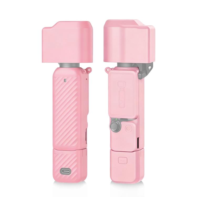 For DJI OSMO Pocket 4 PULUZ 4 in 1 Body Lens Handle Screen Silicone TPU Cover