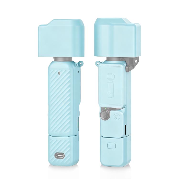 For DJI OSMO Pocket 4 PULUZ 4 in 1 Body Lens Handle Screen Silicone TPU Cover