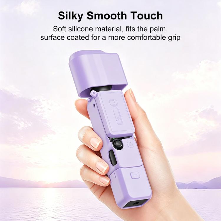 For DJI OSMO Pocket 4 PULUZ 4 in 1 Body Lens Handle Screen Silicone TPU Cover