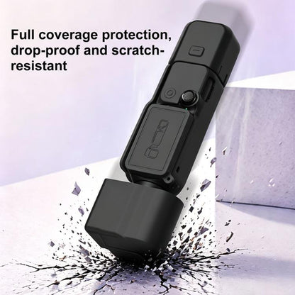 For DJI OSMO Pocket 4 PULUZ 4 in 1 Body Lens Handle Screen Silicone TPU Cover