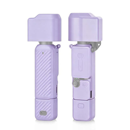 For DJI OSMO Pocket 4 PULUZ 4 in 1 Body Lens Handle Screen Silicone TPU Cover