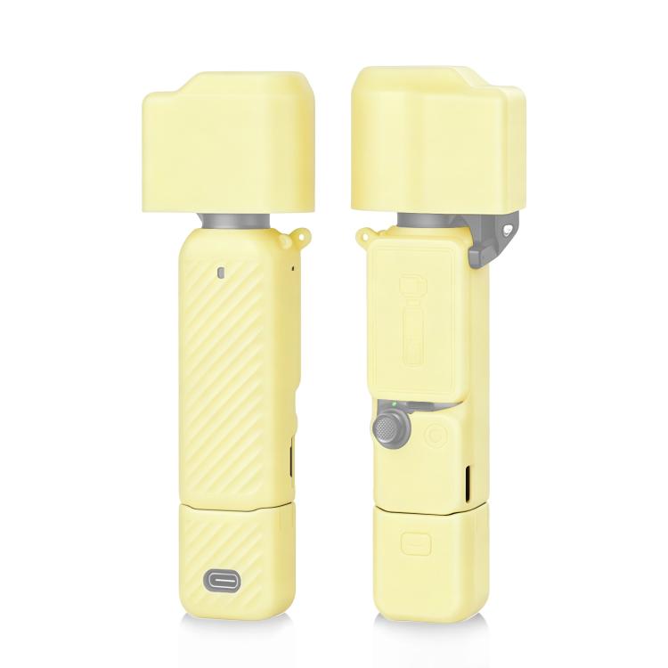 For DJI OSMO Pocket 4 PULUZ 4 in 1 Body Lens Handle Screen Silicone TPU Cover