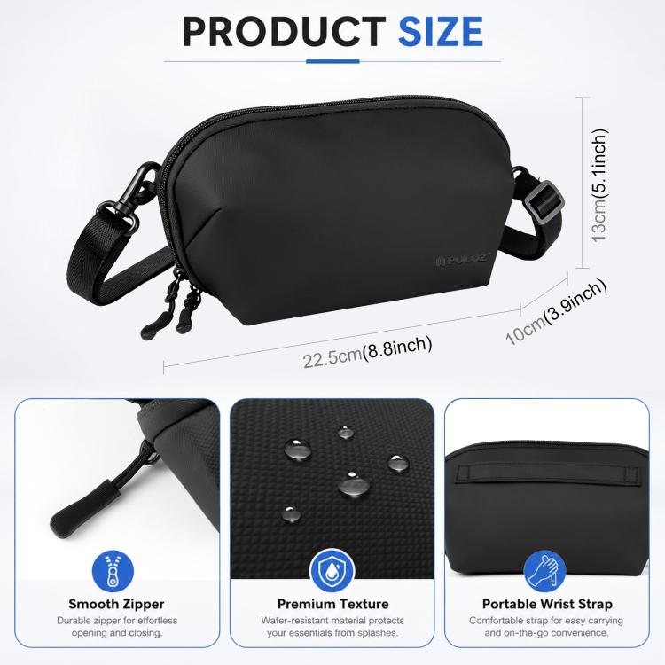 For DJI Osmo Pocket 4 / 3 PULUZ Multifunctional Carrying Storage Handbag Data Camera Digital Bag with Shoulder Strap, Camera Digital Bag