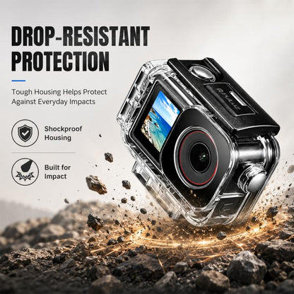 PULUZ 60m Waterproof Housing Diving Case for DJI Action 5 Pro / 4 / 3, For DJI Action 5 Pro / 4 / 3