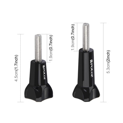 PULUZ Plastic Thumb Knob Standard Long Screw + Short ScrewGoPro, Insta360, DJI and Other Action Cameras, 2 Screws (Plastic)